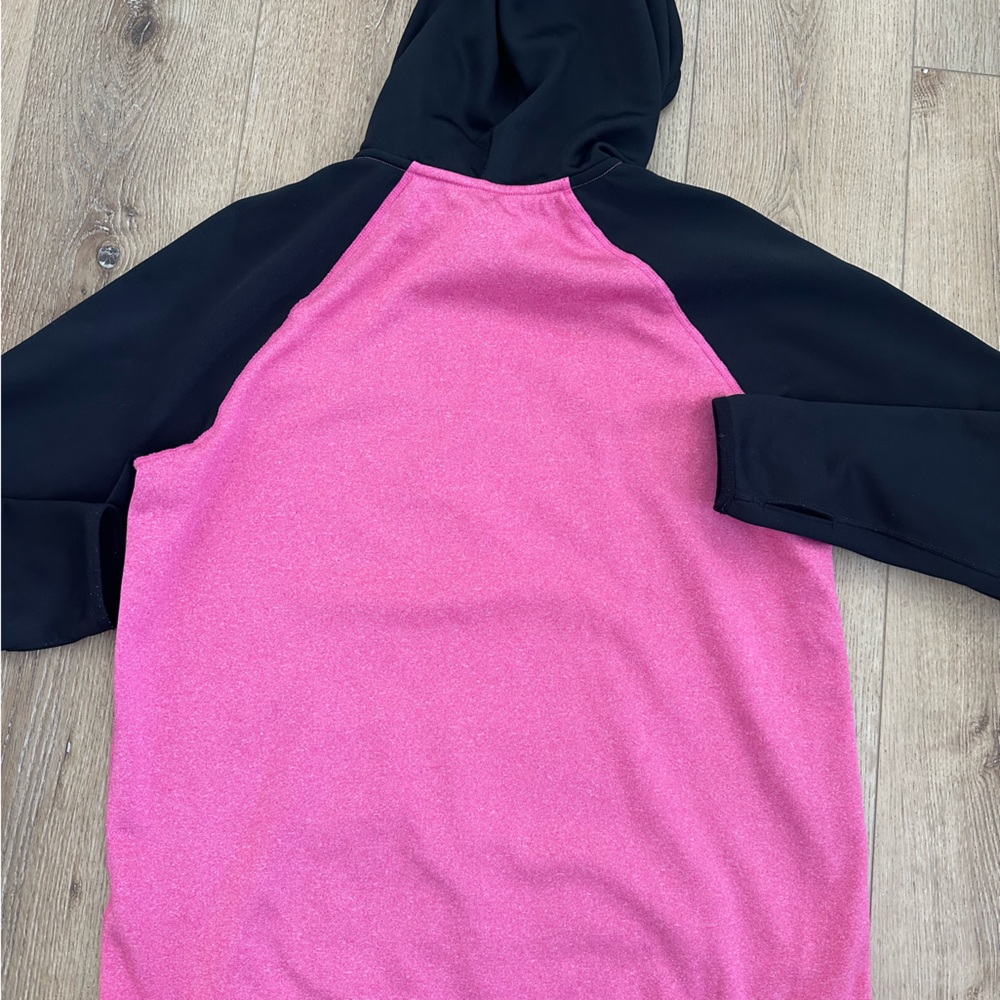 Nike Logo Therma-Fit Pink and Black Hoodie XL - Picture 5 of 8